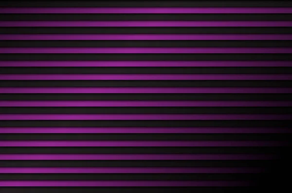 Fundo abstrato preto e roxo, linhas horizontais com sombra — Vetor de Stock