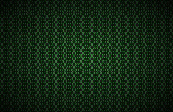 Geometrische Polygone Hintergrund, abstrakte schwarze und grüne Metallic-Tapete — Stockvektor