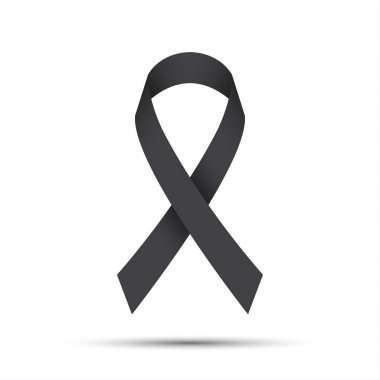 Basit gri şerit simgesi, vektör çizim