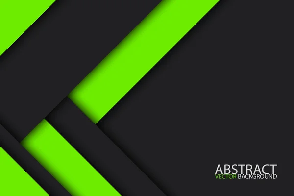 Schwarzes und grünes modernes Materialdesign, vektorabstrakter Breitbild-Hintergrund — Stockvektor