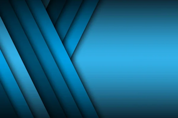 Modernes blaues Vektor-Hintergrundpapier mit Leerraum für Ihren Text, blaue schräge Linien — Stockvektor