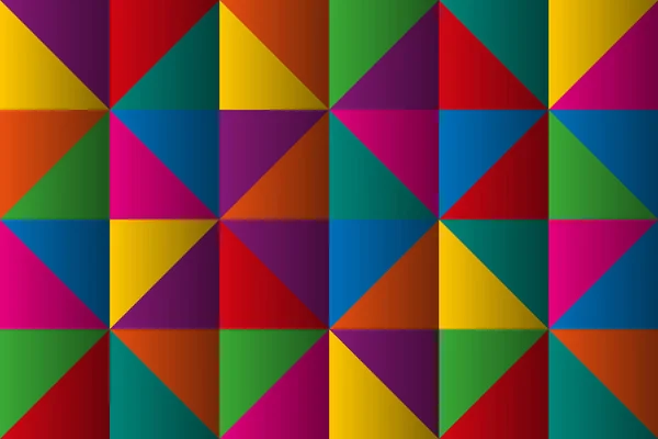 Triángulos vectoriales con gradiente de color, fondo triangular geométrico colorido anstracto — Vector de stock