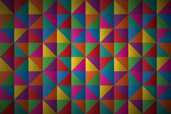 Абстрактные векторные треугольники, красочный геометрический треугольный фон — стоковый вектор