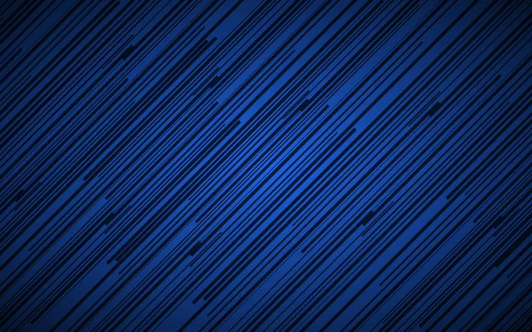 青と黒の斜線、縞模様、平行線とストリップ、斜線繊維、ベクトルイラストと暗い抽象的な背景 — ストックベクタ