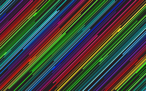 Renkli eğimli çizgiler, çizgili desenler, paralel çizgiler ve şeritler, köşegen iplik, vektör illüstrasyonlu renkli soyut arkaplan — Stok Vektör