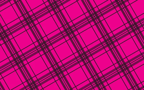 Fabric in pink color, abstract tartan pattern, vector abstract background — ストックベクタ