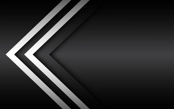 黑白叠加箭头 抽象现代矢量背景 文本位置 材料设计 抽象宽屏背景 — 图库矢量图片