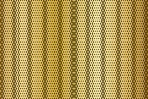 Gouden Achtergrond Met Veelhoekig Raster Abstracte Materiaalachtergrond Moderne Roestvrijstalen Creatieve — Stockvector