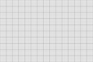 Çizgilerden yapılmış kusursuz desen. Milimetre kağıdı. 10 metrik bölmeli kare mühendislik kağıdı. Vektör illüstrasyonu