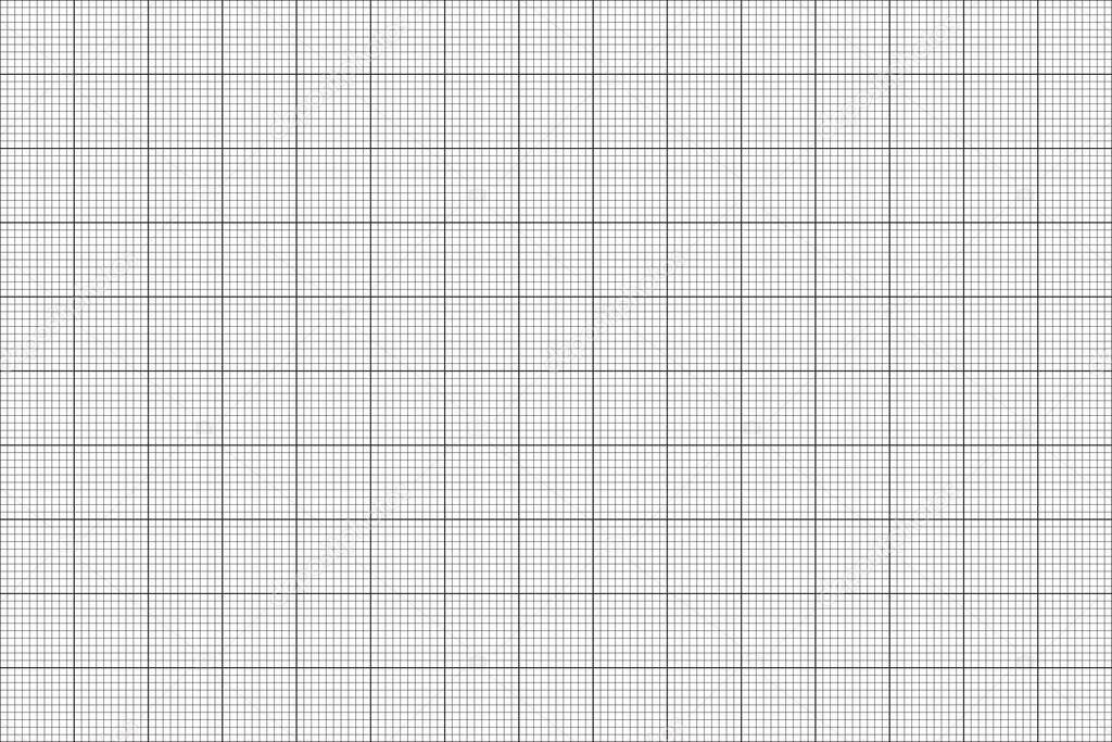 Seamless pattern made from lines. Milimeter paper. Square engineering grapf paper with 10 metric divisions. Vector illustration