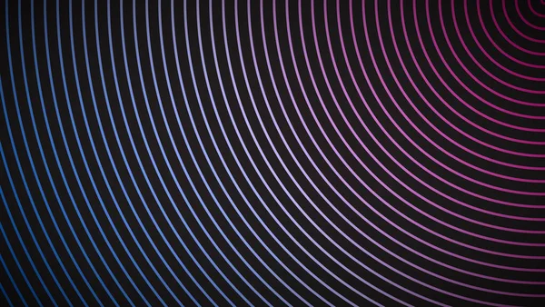 Абстрактный Синий Фиолетовый Неоновый Фон Круговые Линии Футуристического Векторного Фона — стоковый вектор