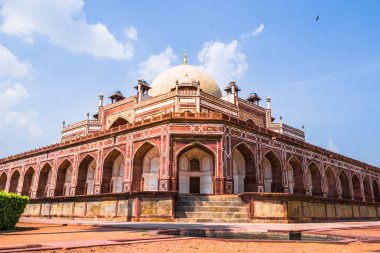 Perspective view of Humayun's Tomb clipart