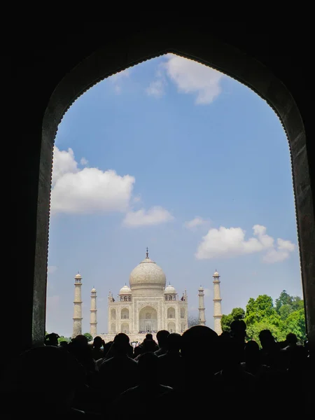 Taj Mahal Památka Světového Dědictví Unesco Zázrak Světa Agře — Stock fotografie