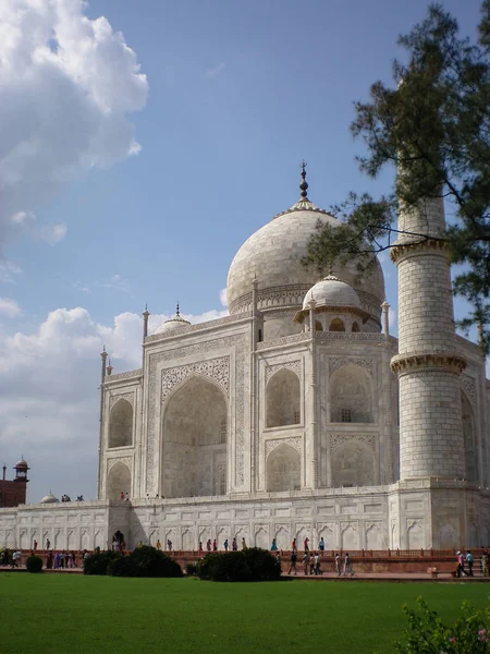 Taj Mahal Památka Světového Dědictví Unesco Zázrak Světa Agře — Stock fotografie