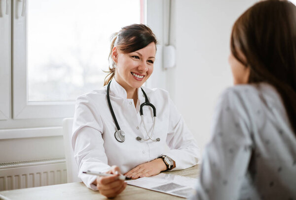 doctor having a medical exam.