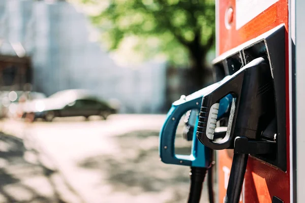 Estação Carregamento Carros Elétricos — Fotografia de Stock