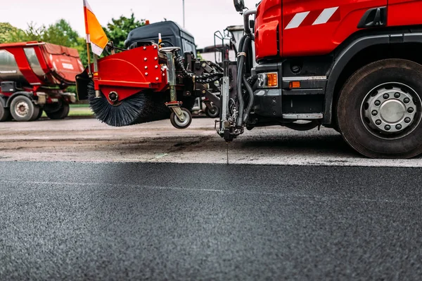 Reparation Vägarbeten Damning Maskin Reparera Vägen Gaturengöring Maskin — Stockfoto