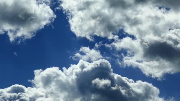 Beaux Nuages Volent Travers Ciel Des Nuages Blancs Gris Noirs — Video