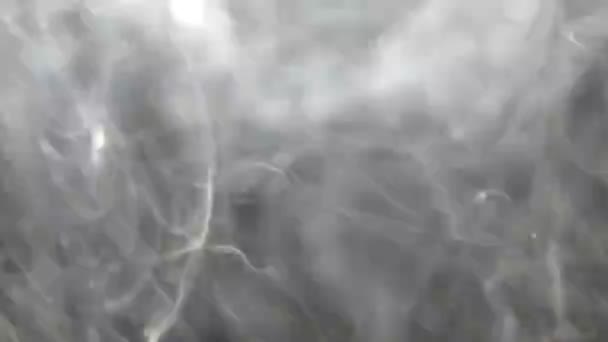 Kouř Hezky Pomalu Stočí Stoupá Textura Videa Spořiče Kouře Hustý — Stock video