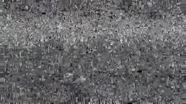 Errore Video Rumore Astratto Della Televisione Analogica Glitch Digitale Danni — Video Stock