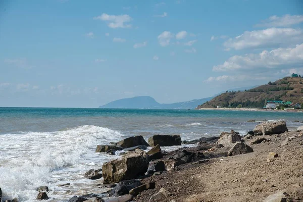 Seascape coast of the Black sea, Crimea — Stock Photo, Image