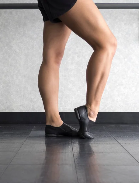 Jazz Dançarino Pés Sapatos Pernas — Fotografia de Stock