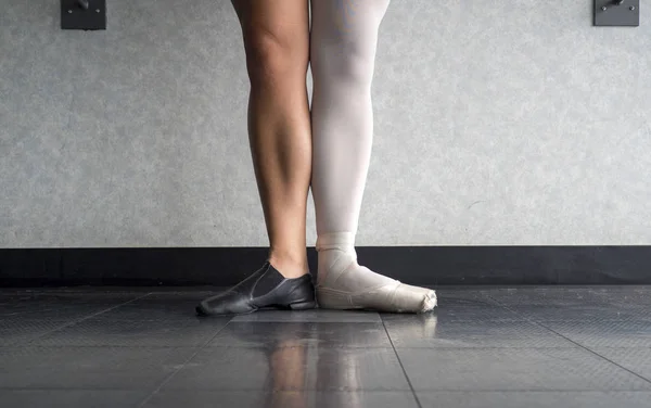Dois Lados Dançarino Bailarina Dançarina Jazz — Fotografia de Stock