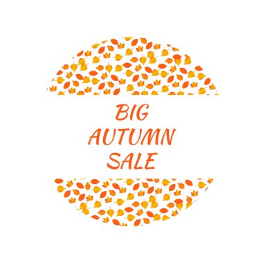 Suluboya sonbahar yeşillik vektör satışı afişi 