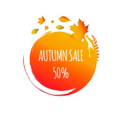 Suluboya sonbahar yeşillik vektör satışı afişi 