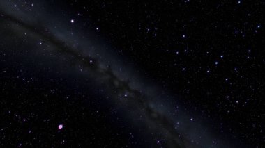 Uzaya Nebulas galaksideki üzerinden uçan