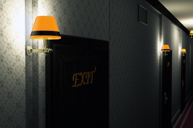 Süslü otel koridor