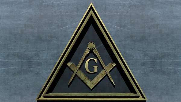 Ingyenes Grand Lodge szabadkőműves jel — Stock Fotó