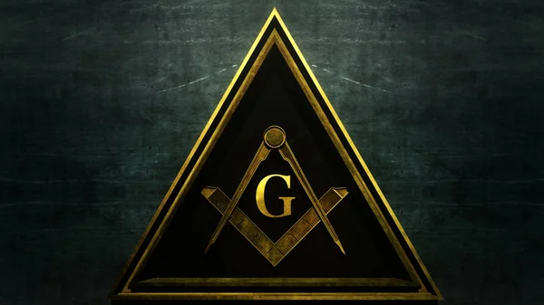Ingyenes Grand Lodge szabadkőműves jel — Stock Fotó