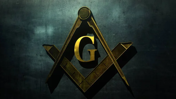 Free Masonic Grand Lodge Sign — Stock Photo, Image