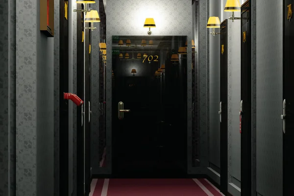 Couloir d'hôtel de fantaisie — Photo