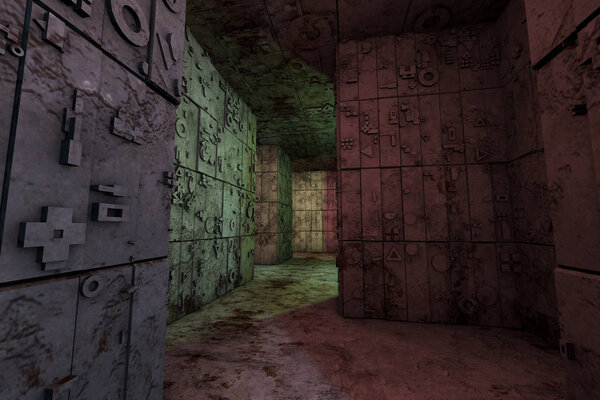 Mysterious Enigmatic Maze Labyrinth