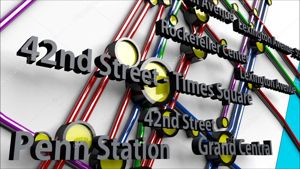 Subway Lines and Stations of New York City subways Brooklyn Quee