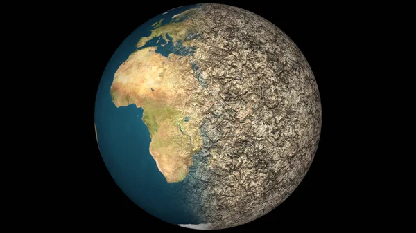 Dünya küresel ısınma ağır kirlilik etkilenen ölüp Ea kurutulmuş