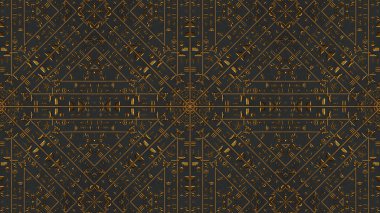 Altın Mısır hiyeroglif Kaleida 