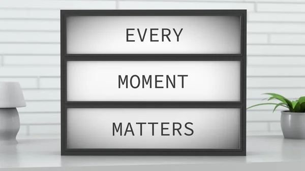 Cada momento importa Lightbox — Foto de Stock