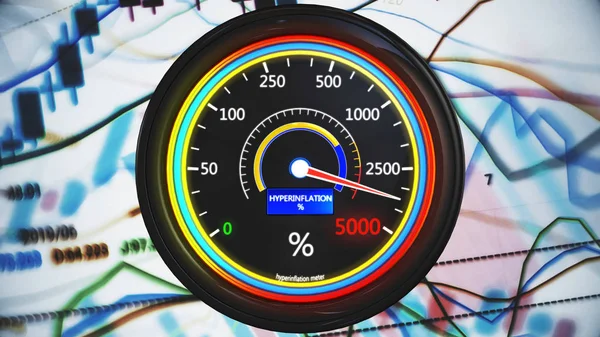 Indicateur Hyperinflation Illustration — Photo