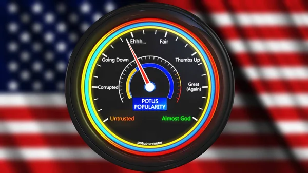 Potus Popularity Meter Ilustración —  Fotos de Stock