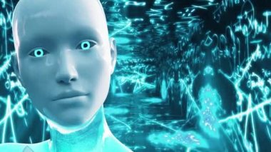 4K Yapay Zeka AI Bilimsel Kavram 3