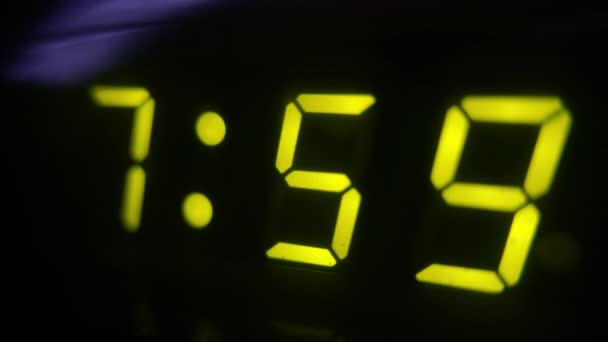 Alarme Digital Horas — Vídeo de Stock
