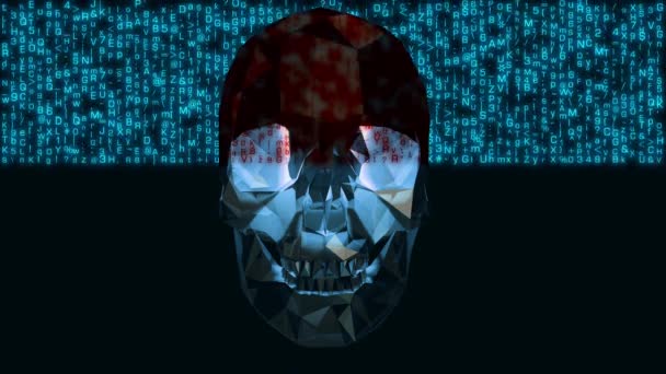 4K电脑病毒感染黑客概念4 — 图库视频影像