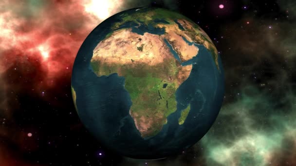 地球转变为死亡星球全球变暖的概念 — 图库视频影像