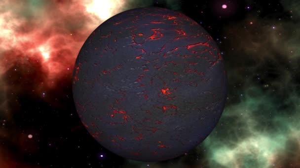 Fantasy Science Fiction Planète Dans Univers Seamless Loop — Video