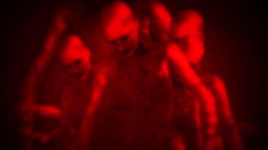 Çıplak Yürüyen Ölü Zombi Kadınlar Gerçeküstü Kavram 2