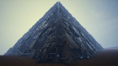 Çöl Bilimkurgu Animasyonunda 4K Dünya Dışı Piramit