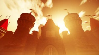 Sunset 3D Animasyon 'da 4K Peri Masalı Kalesi